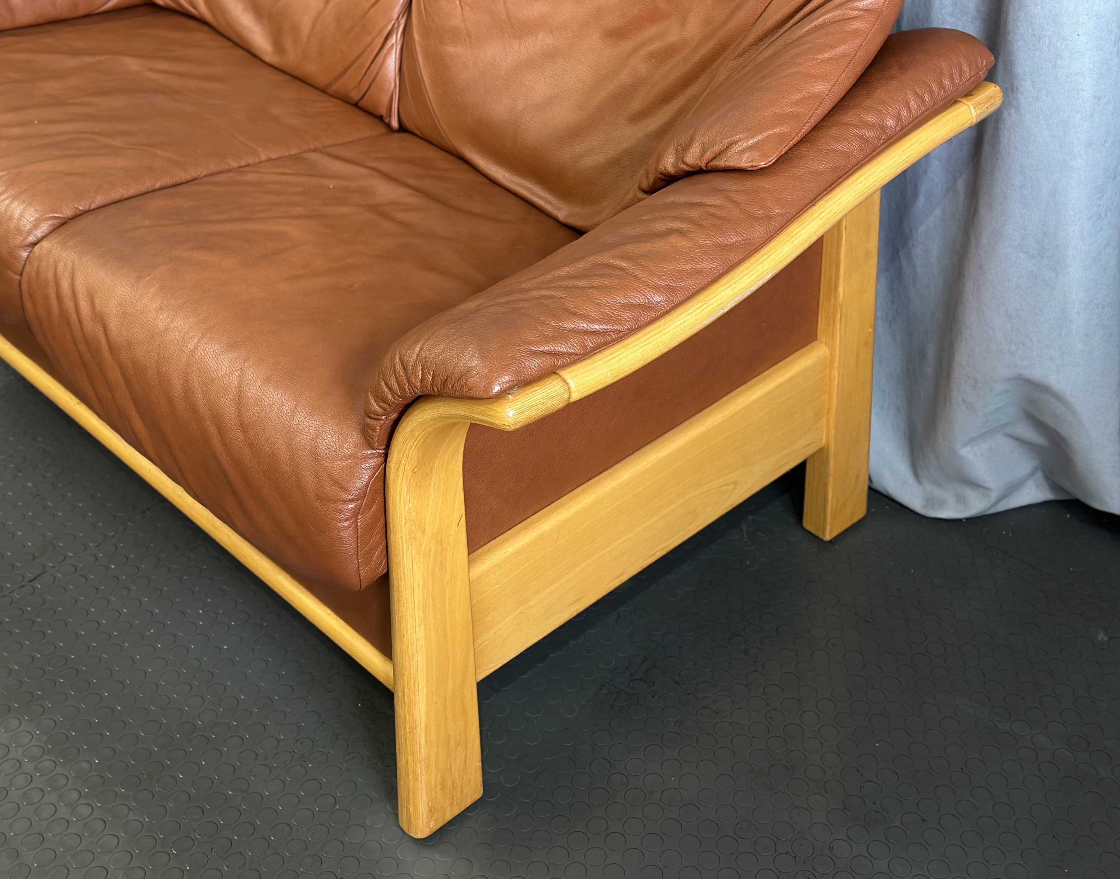 Диван-двійка Stressless/коричнево-рудий/шкіряні дивани/меблі з Європи
