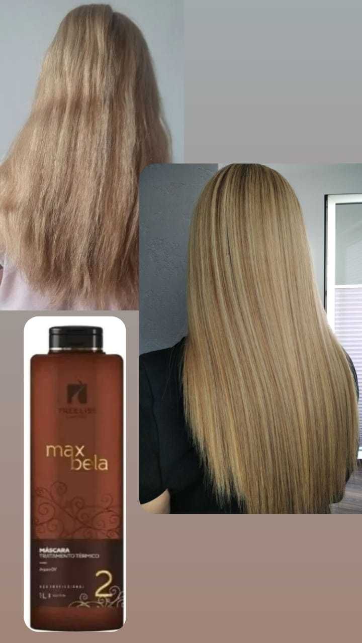 MOCNA Keratyna MAX BELA 1000ml do włosów Keratynowe prostowanie włosów