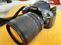 Nikon D5200 + AF-S DX 18–55mm f/3.5–5.6G + Mala original + Cartão 8 GB