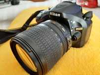 Nikon D5200 + AF-S DX 18–55mm f/3.5–5.6G + Mala original + Cartão 8 GB