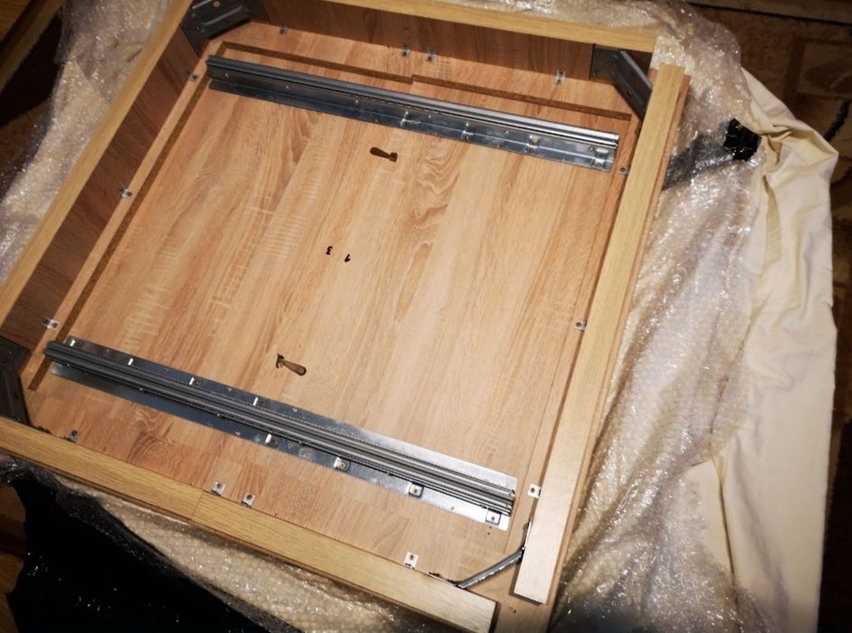 Stół rozkładany 90x90 jasny dąb + 2 wkłady 45 cm