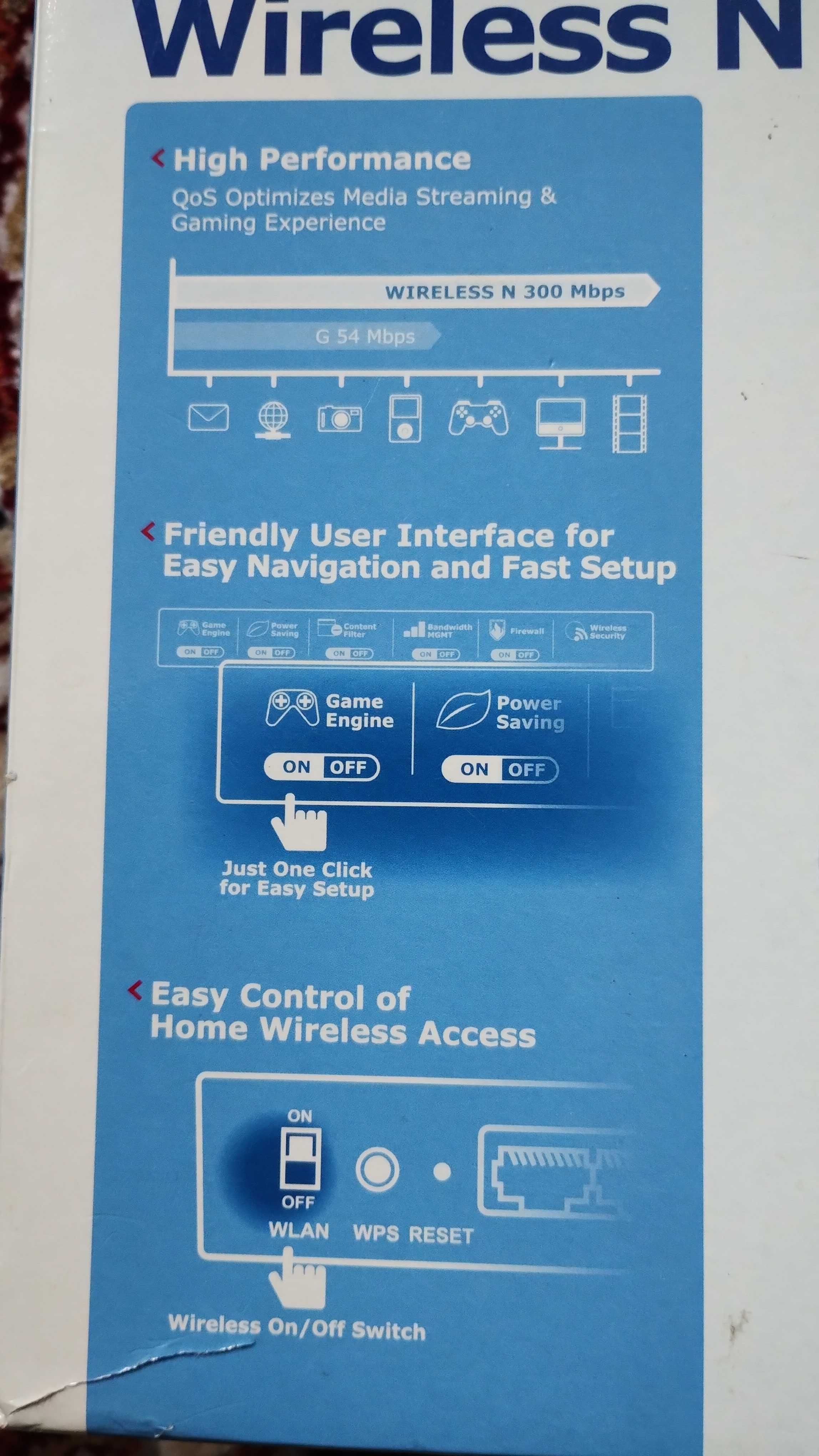 Zyxel NBG-419N router bezprzewodowy i Adapter Wifi USB