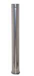 5x Tubo liso inox D180MM 1M 0.5MM com braçadeiras  lareira recuperador