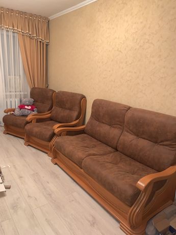 Диван с креслами, мягкая мебель, мебель в гостевую , кровать, кресло