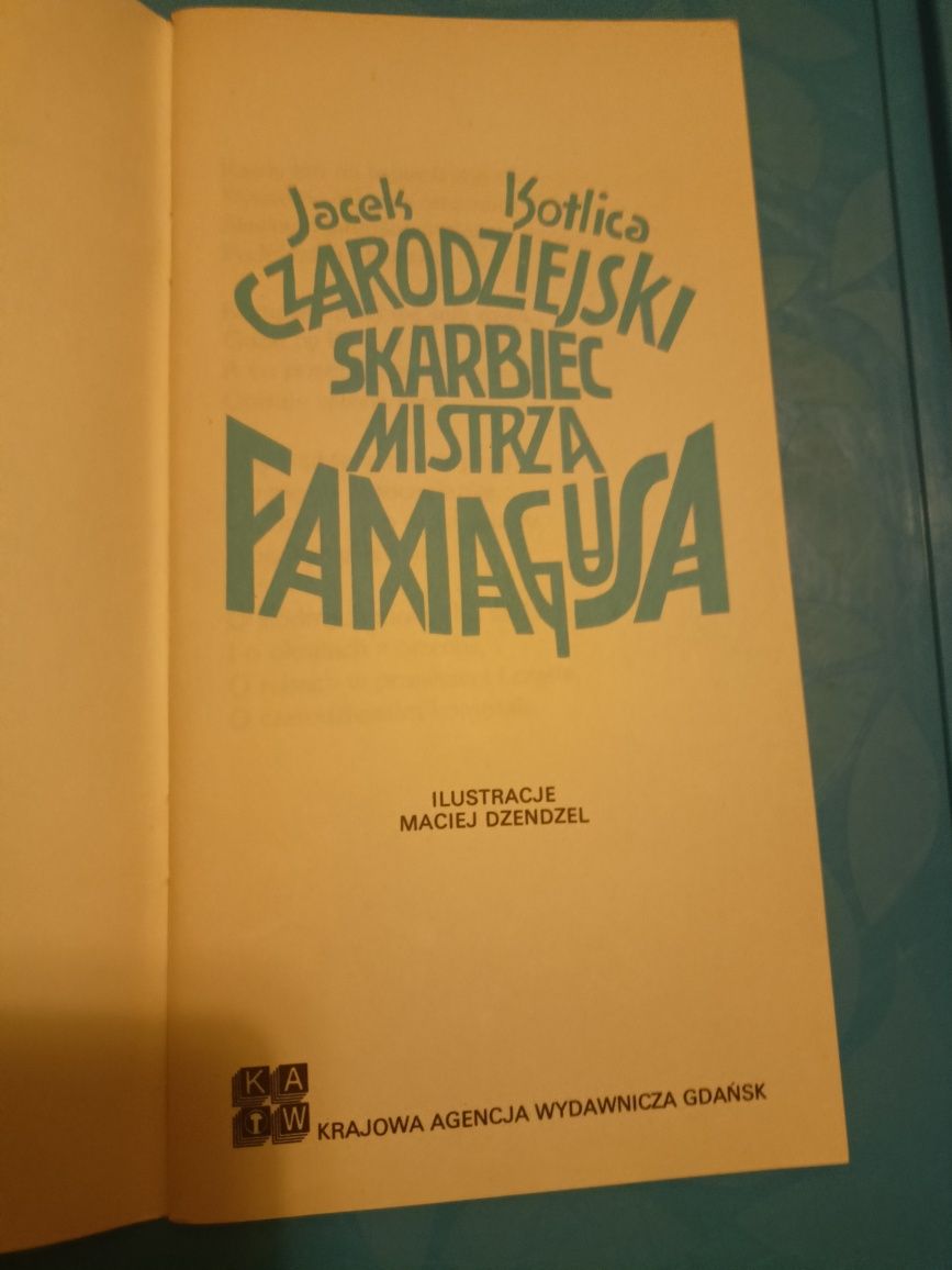 Jacek Kotlica Czarodziejski skarbiec mistrza Famagusa PRL vintage