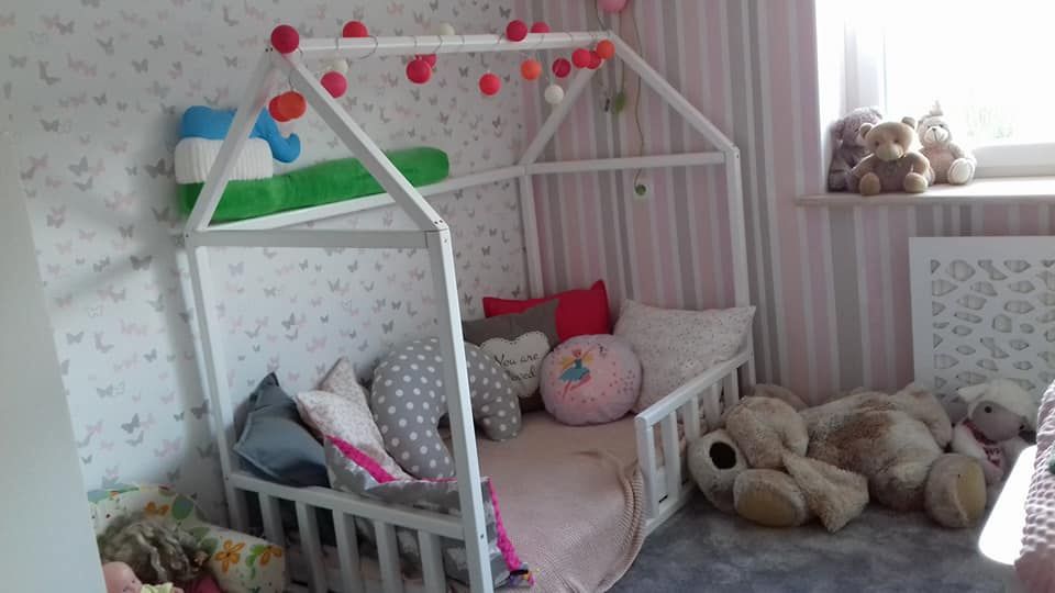 ŁÓŻKO DOMEK Housebed 140x70 Wysyłka Różne Rozmiary BIAŁE