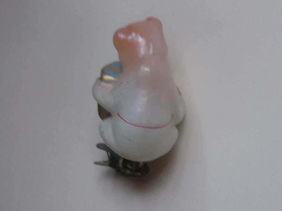 Елочная игрушка Медведь с гармошкой 1950х гг. СССР редкость