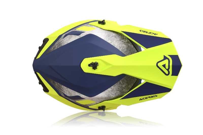 Kask ACERBIS Linear Żółty/Niebieski XXL