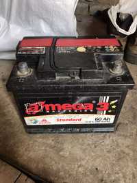 Акумулятор автомобільний Amega  6ст60 правий лівий плюс на Ланос Сенс