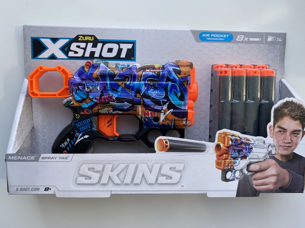 Скорострельный бластер X-Shot Skins Menace Game Over (36515B)
