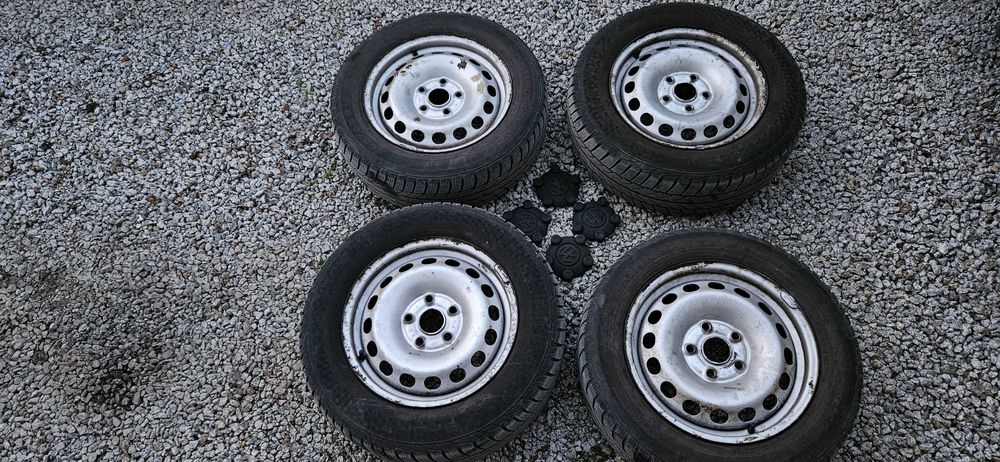 Koła stalowe 15 zima zimowe VW Caddy 195/65R15 185/65R15 6mm
