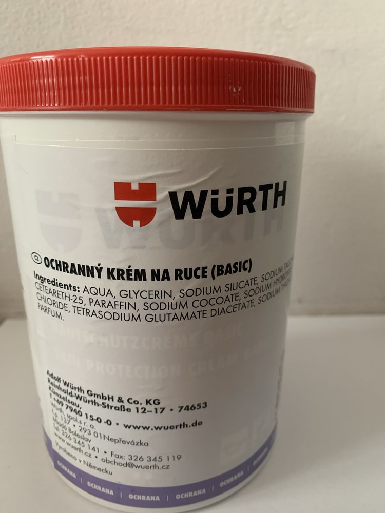 Okazja/Promocja Nowa oryginalna pasta ochronna do rąk  WURTH