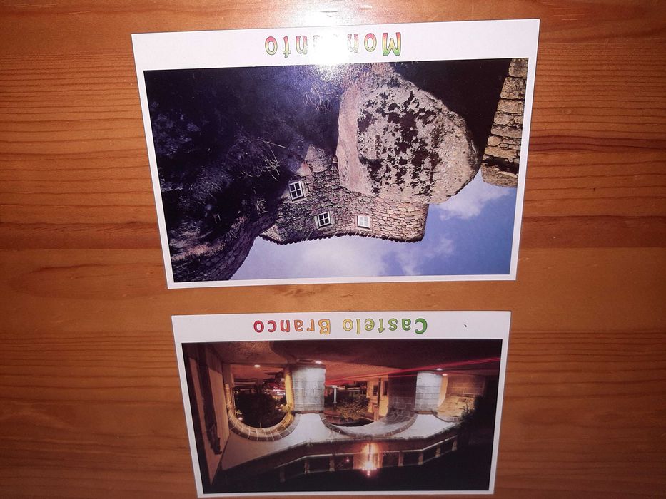 Conjunto de 21 postais de Vilas e Cidades de Portugal