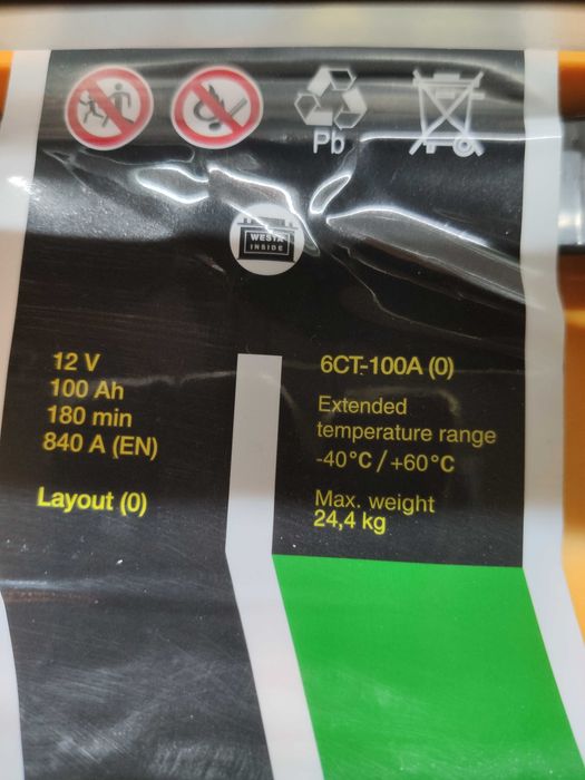 Акумулятор 12 V 100 Ah Forse