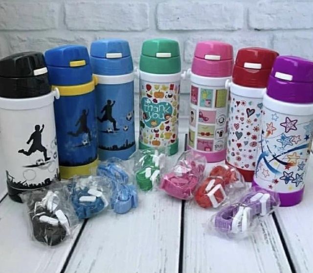 Качественный детский термос с трубочкой А-плюс 320 мл для садика школы