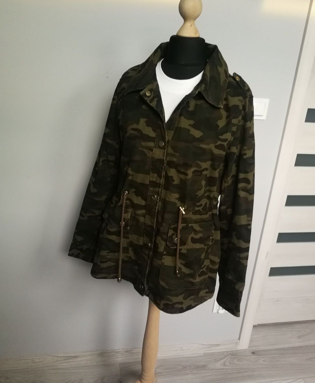 Kurtka damska Parka moro L/XL wiosenna przejściowa