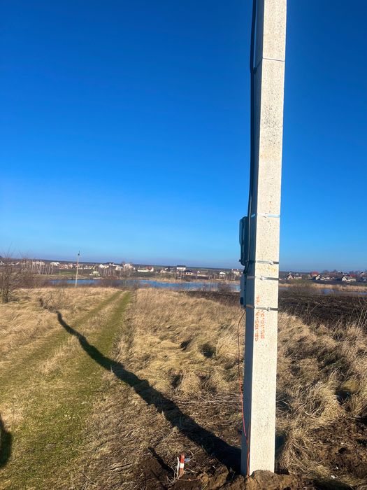 Ділянка з видом на Став з підключеним світлом 12 сотих під будівництво