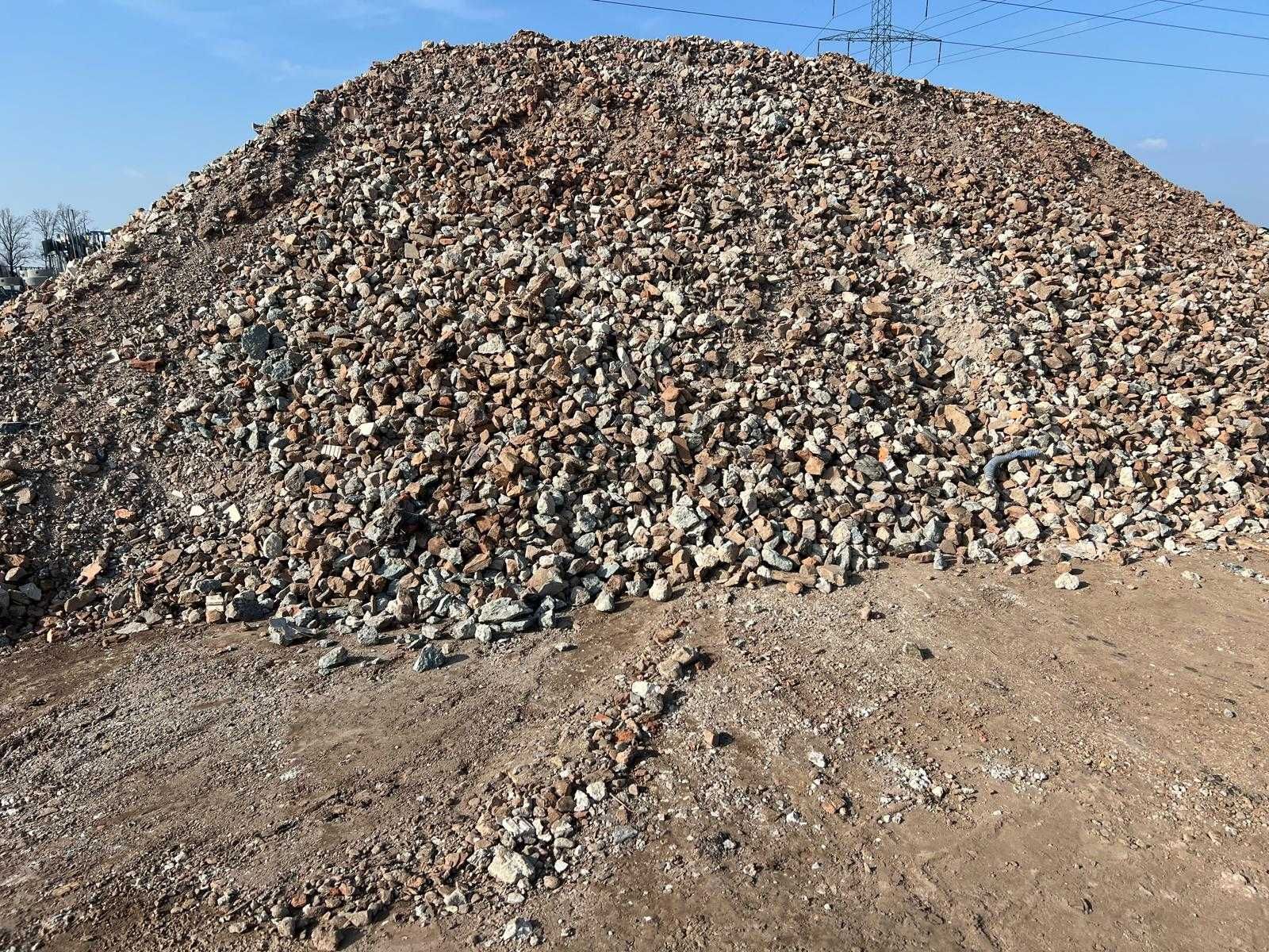 Przekrusz 0-60/ mix beton-łupek czerwony/ pod drogi/ pod plac