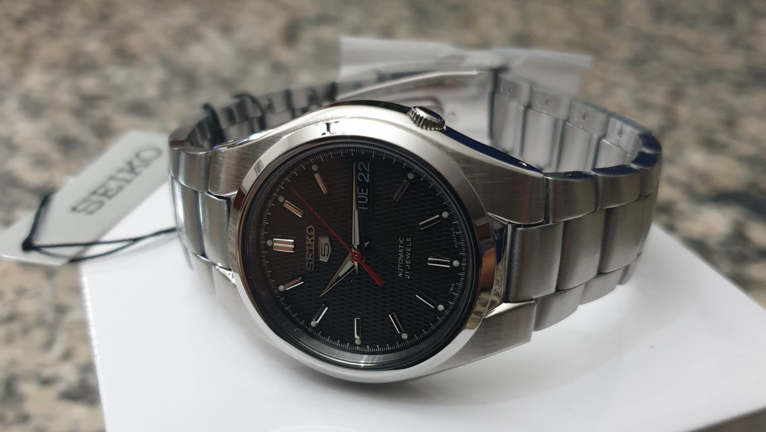 *NOVO* Seiko 5 Sports Automático SNK607K1  Preto (38mm)