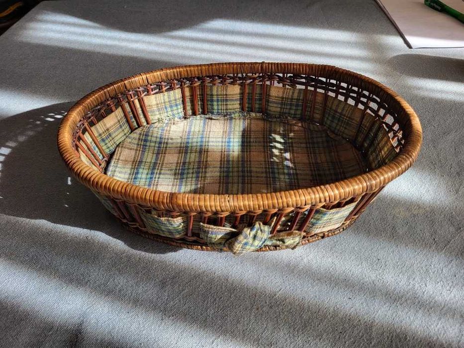 Cesta em Vime e Pano