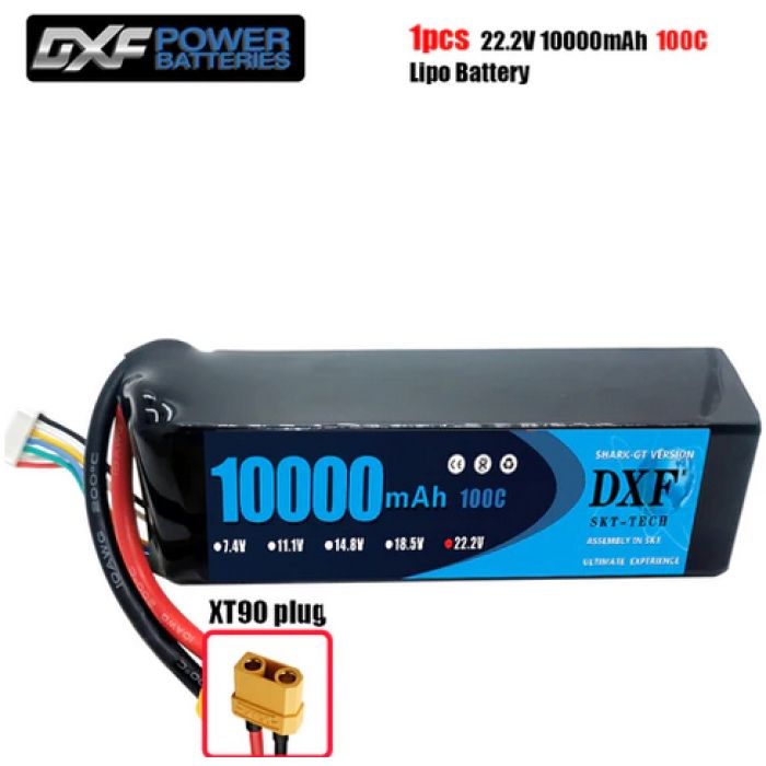 Акумулятор в м'якому корпусі для дронів DXF 10000 mAh 100C 22.2V 6S1P