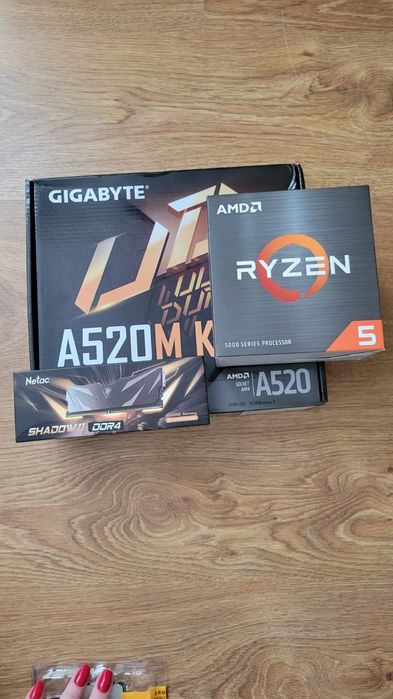 Комплект Ryzen 5 5500 A520M / ddr4 16Gb опціонально 5600 3600
