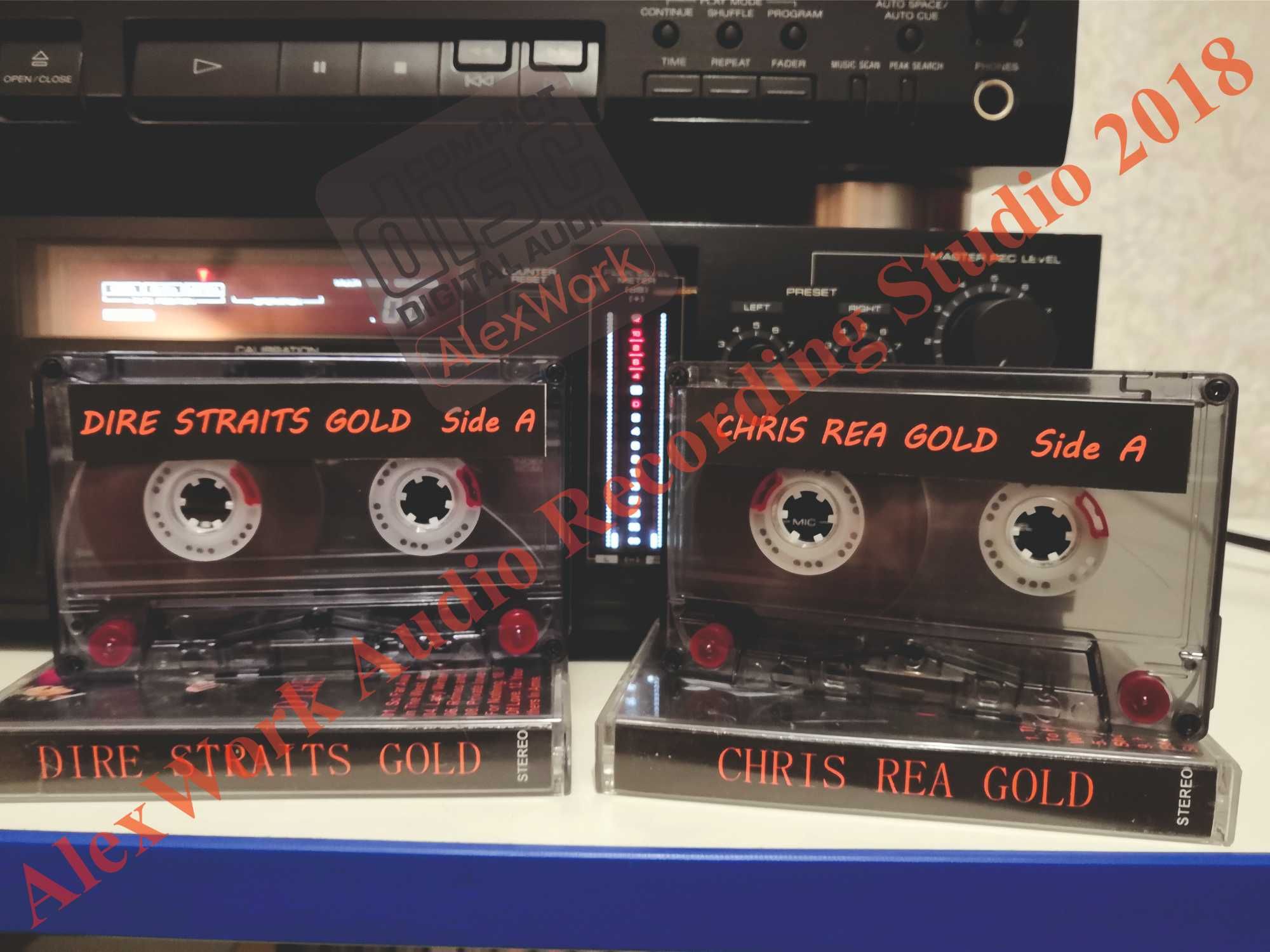 Аудиокассеты DIRE STRAITS Gold / CHRIS REA Gold 2 шт.