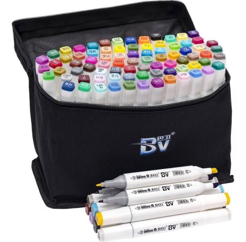 Набір скетч-маркерів 80 кольорів у сумці