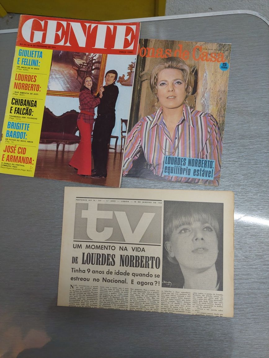 2 revistas vintage teatro lourdes Norberto
