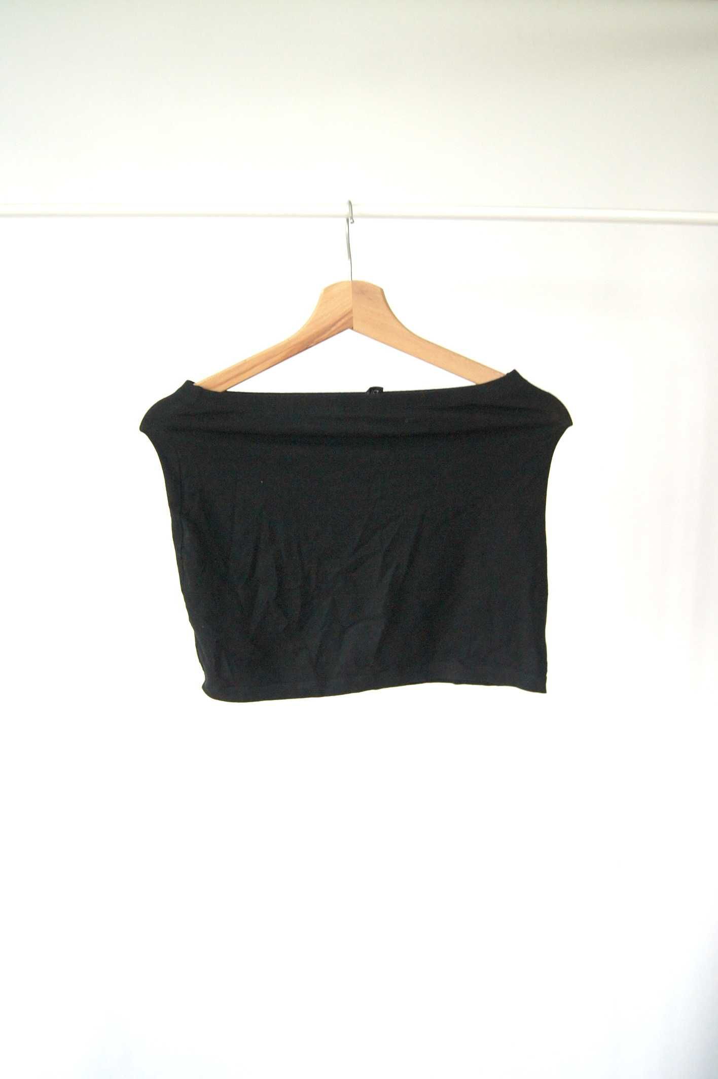 Czarna mini spódniczka/tuba H&M 34XS top basic klasyczna krótka
