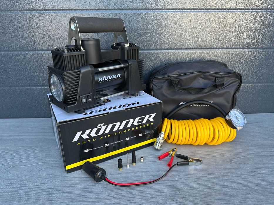 Автомобільний компресор 55 літрів до R17, Двопоршневий, Автокомпресор