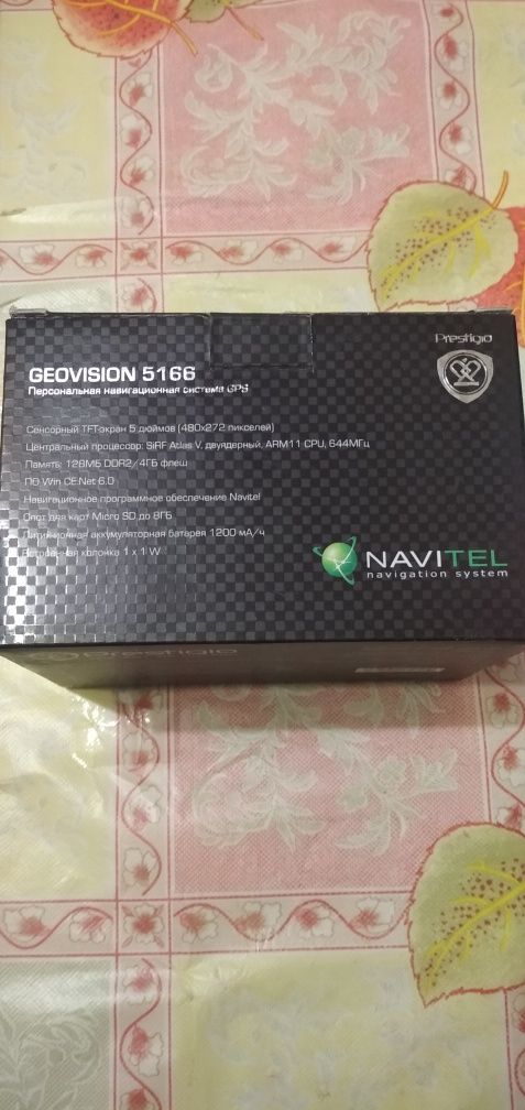 GPS навигатор Prestigio Geovision 5166 + Navitel