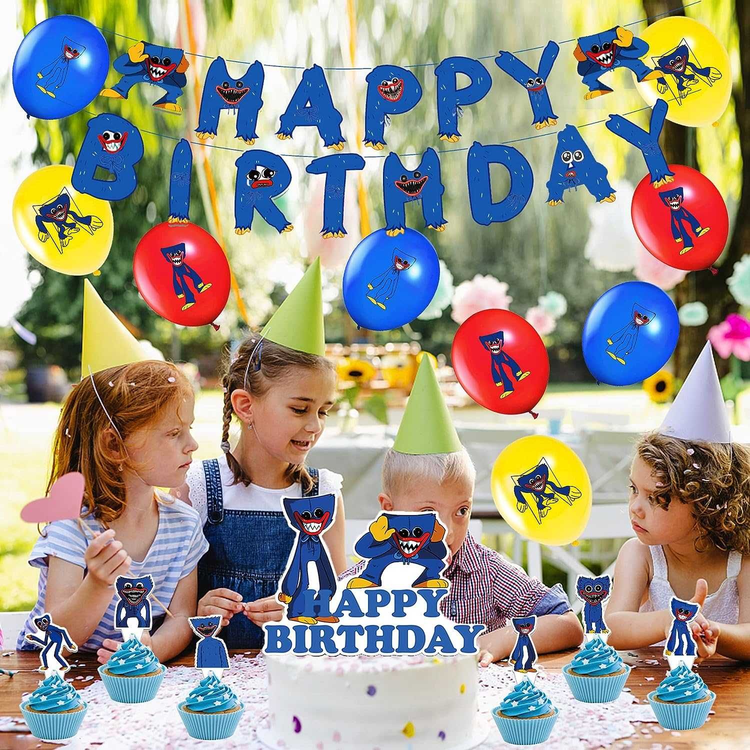 Nowy zestaw urodzinowy / balon / balony / napis / urodziny Huggy Wuggy