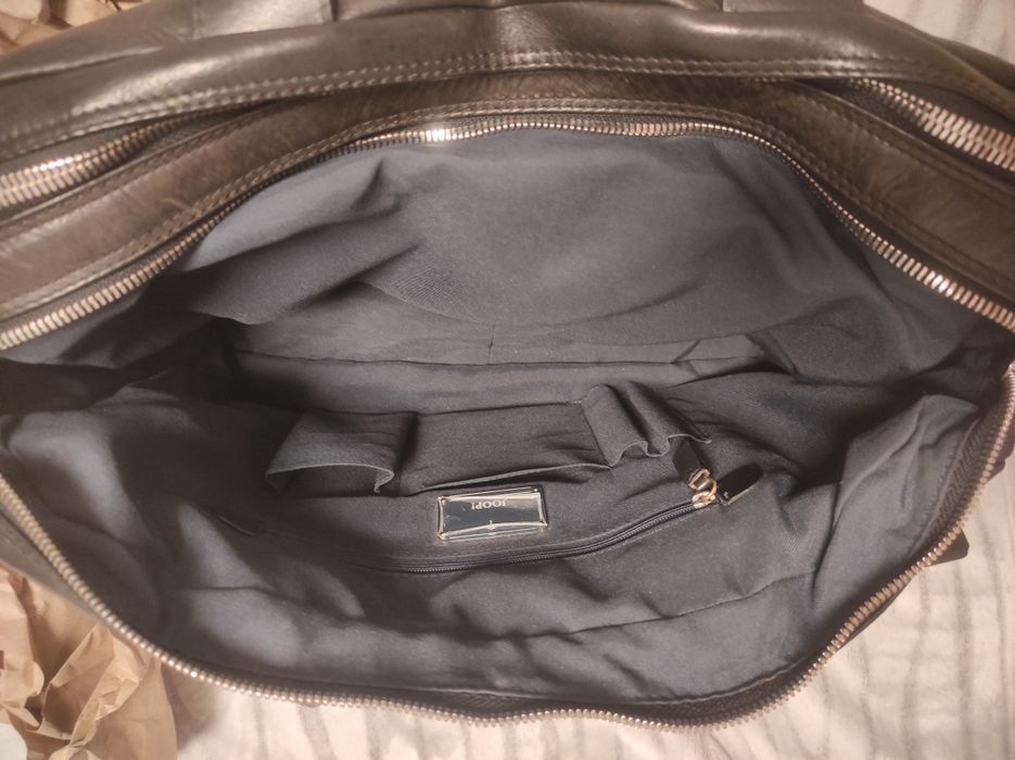 Шкіряна сумка для ноутбука joop