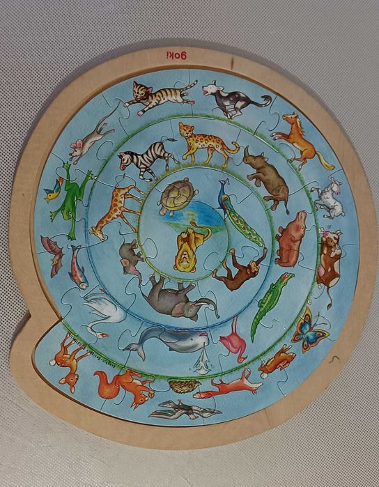 Conjunto de puzzles infantis