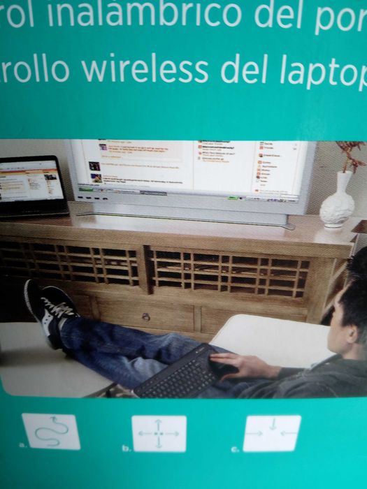 Logitech K400 Plus Teclado de TV Multimídia-Azerty-Wireless-Touchpad