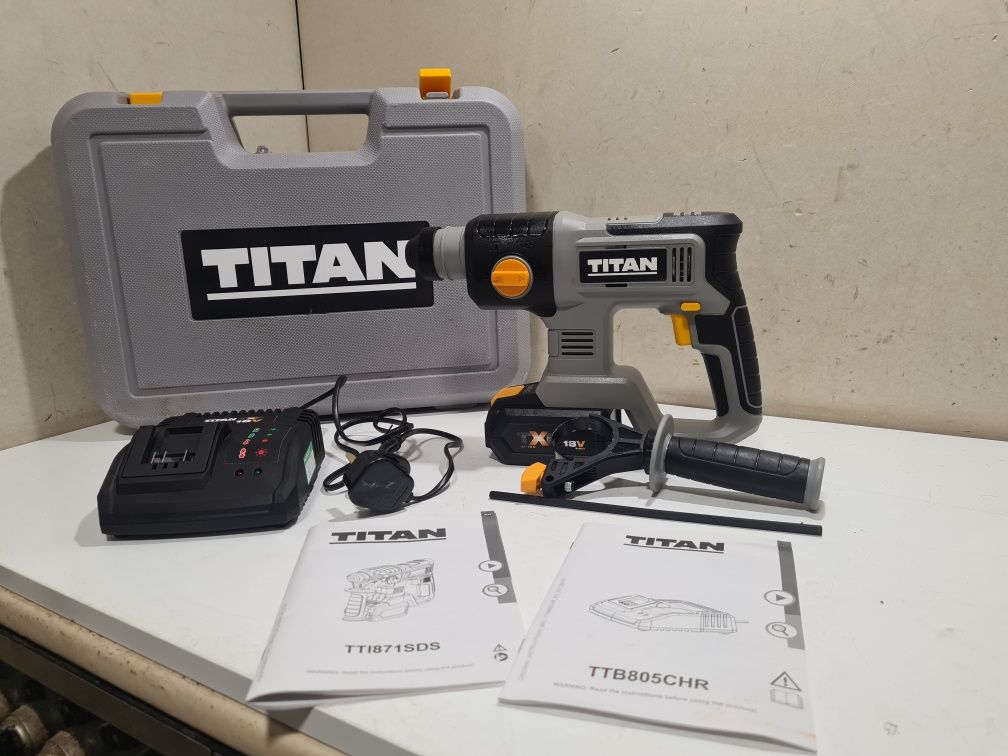 Młotowiertarka Titan SDS 18V 1x5,0Ah