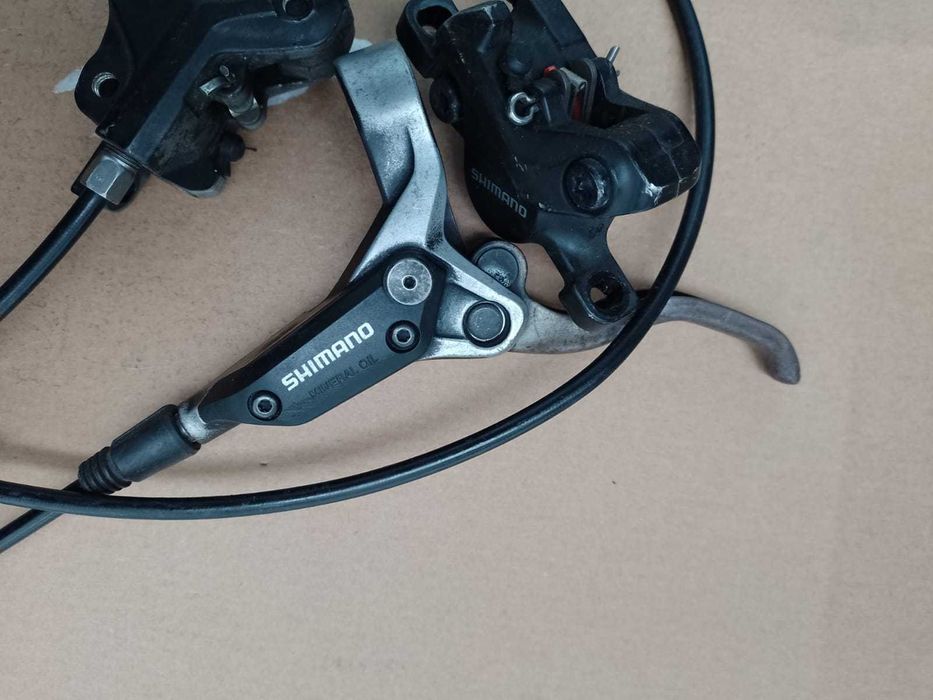 Hamulce hydrauliczne tarczowe Shimano BL-M396 _ komplet przód i tył