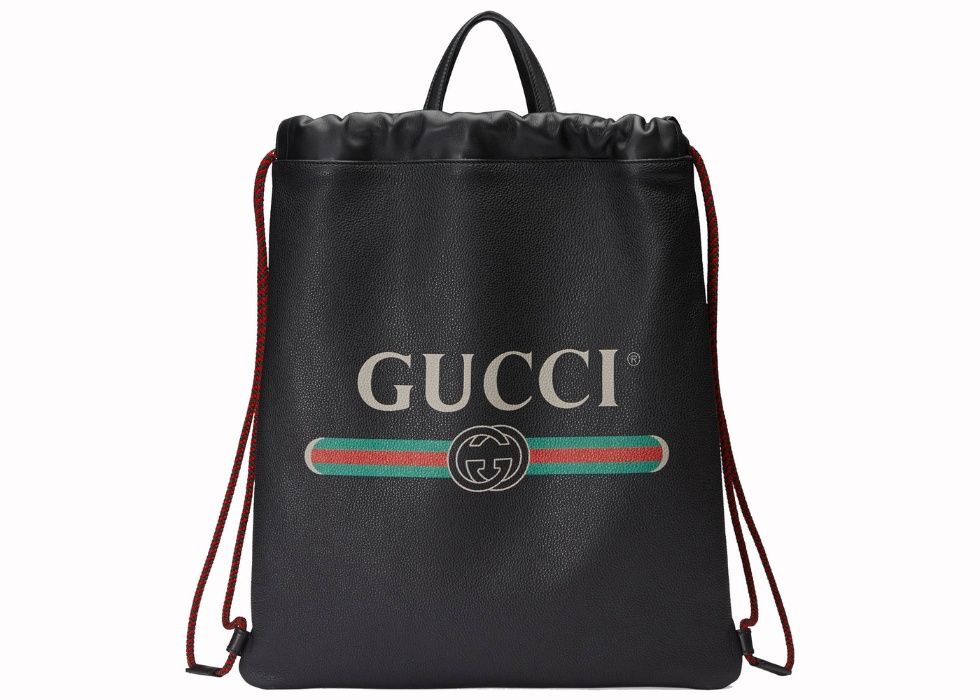 Gucci Logo Drawstring Backpack, рюкзак мужской/женский