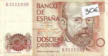 Notas antigas - Espanha