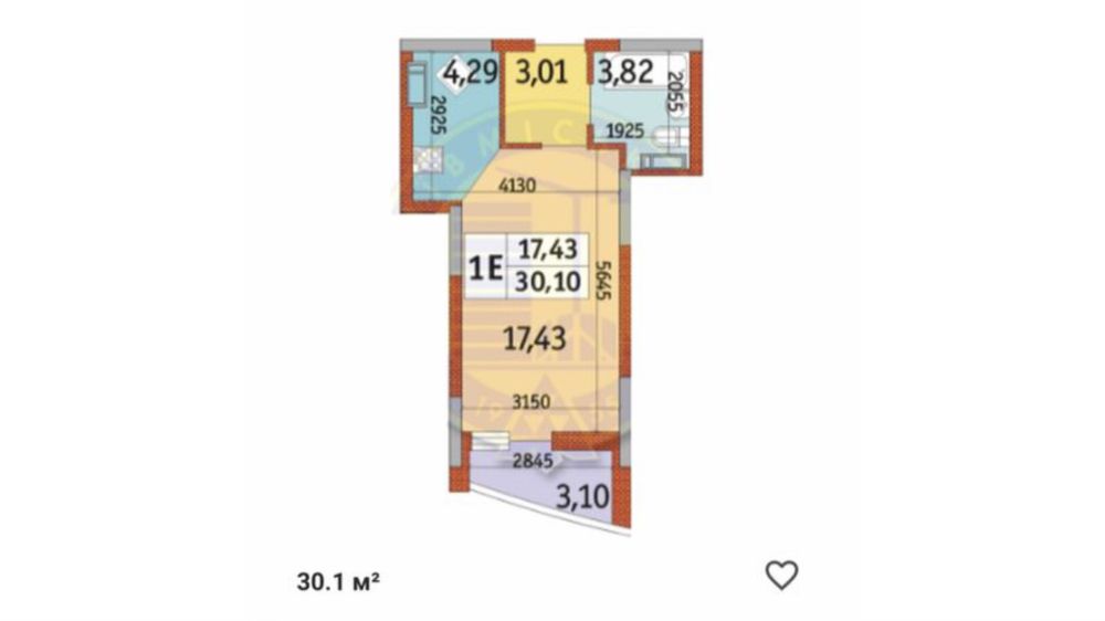 ЖК Радужный 1 к. кв. 30.1 кв. м. Видовая. Срочная продажа