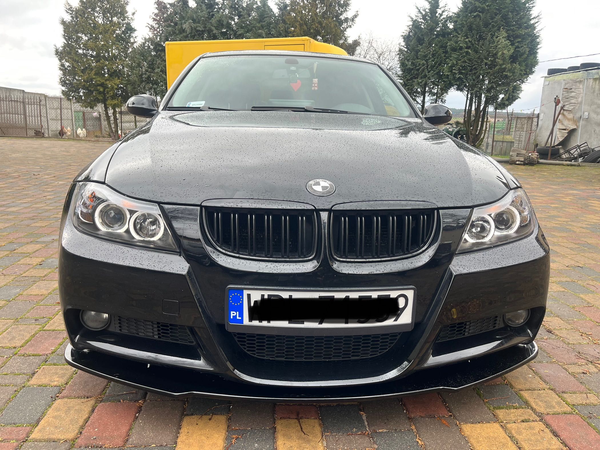 Dokładka splitter BMW E90 E91 E92 CZARNY POŁYSK