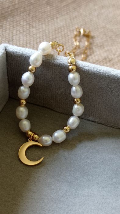 Choker damski z pereł naturalnych