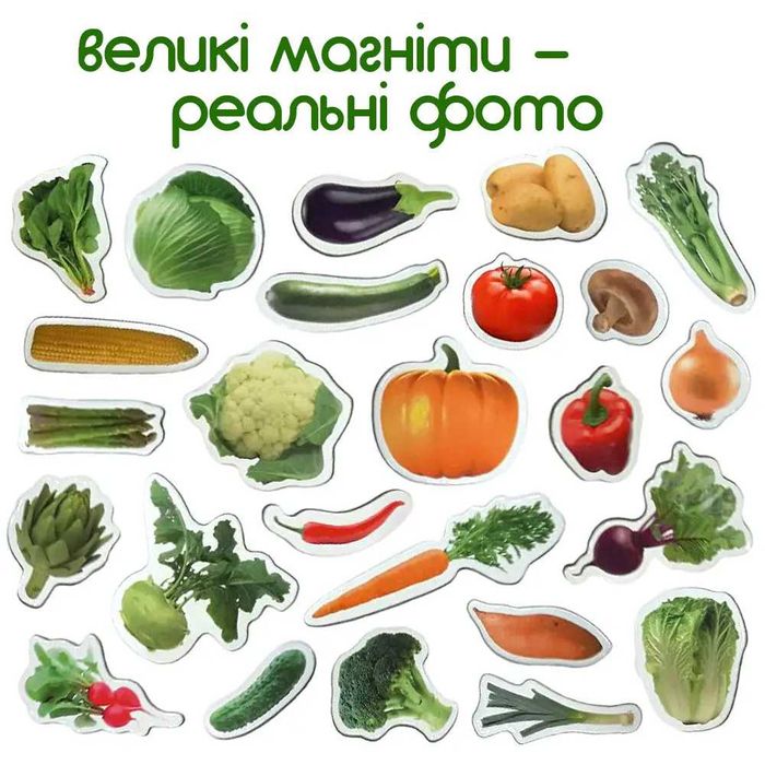 Магніти Magdum Реальні фото: ферма, зоопарк, овочі, транспорт