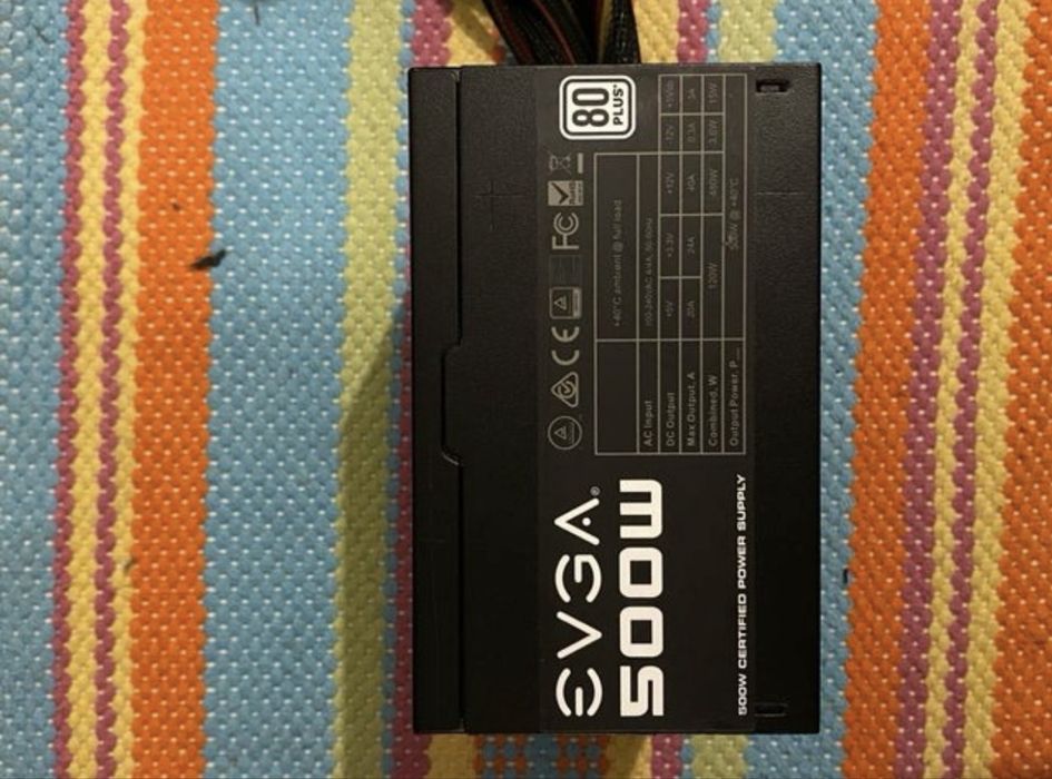 Fonte EVGA 500w 80 plus