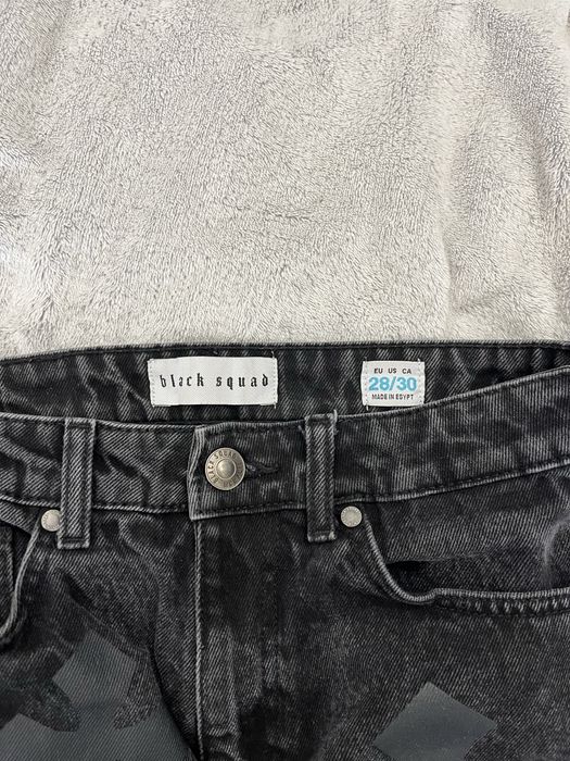 Чорні Baggy джинси з крестами