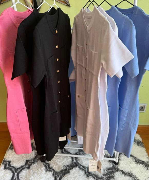 Promoção de Mine vestido de malha feminino, nos tamanhos S,M,L.