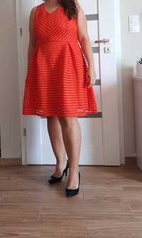 Star sukienka r 44 czerwona pomarańcza