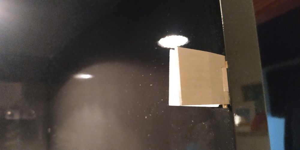 Estante lacada com luz