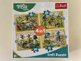 Puzzle Trefl 4w1 - Trefliki - idealne